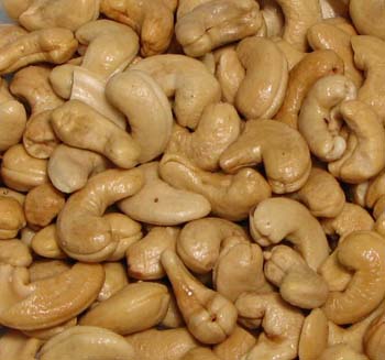 Cashews | Whole (Roasted & Salted) - One pound of large whole roasted and salted cashews are packaged in our signature box with a gold bow.  Everyone loves the taste of our very fresh cashews.